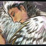 Snowy Owl Angel ACEO