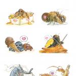 Bugs Love Stickers